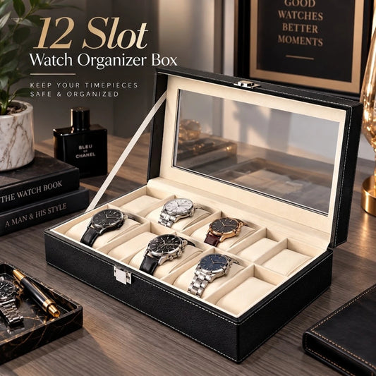12 Slots Watch Organizer