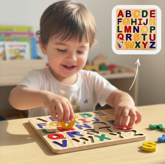 Wooden Acrylic Educational Learning Colorful Puzzle Board (Pack Of 5)