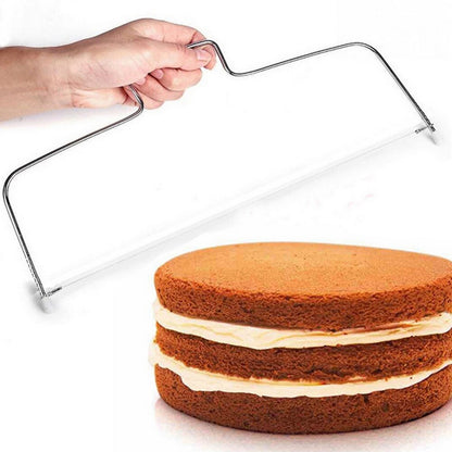 Adjustable Cake Leveler Professional Single Layer Slicer Cutter 1 Blades Stainless Steel Cut Saw for Baking Tools, 13" Wide - Deliverrpk