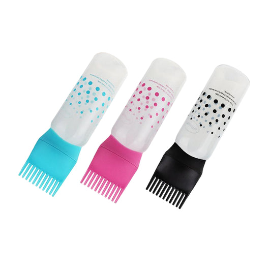 Hair Comb Applicator Bottle, Professional Graduated scale, Hair Coloring, Oiling, Dye and scalp treatment for Salon, Family (160 ML) - Deliverrpk