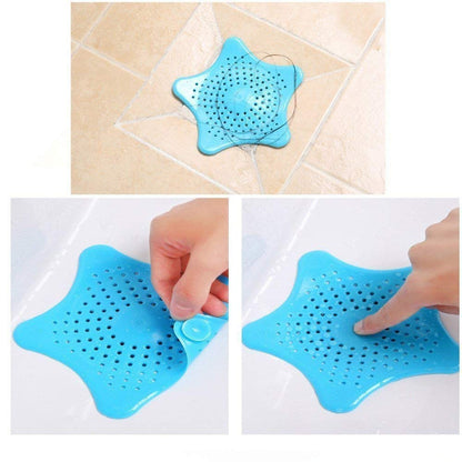 Silicone Rubber Five-pointed Star Sink Filter Sea Star Drain Cover Sink Strainer Leakage Filter for Kitchen and Bathroom - Deliverrpk