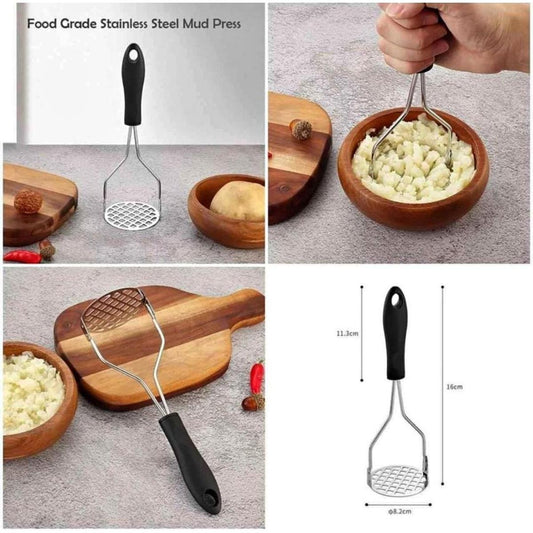 Masher - Potato Masher - Potato & Vegetables Masher high quality press tool Crusher [Plastic Handle] - Deliverrpk