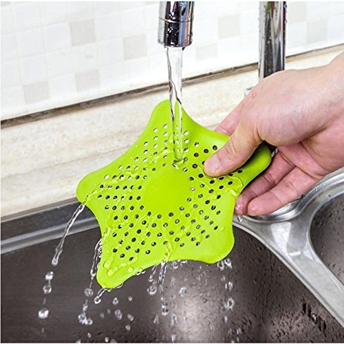 Silicone Rubber Five-pointed Star Sink Filter Sea Star Drain Cover Sink Strainer Leakage Filter for Kitchen and Bathroom - Deliverrpk