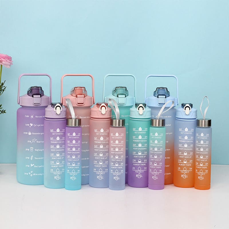 3pcs Colourful Water Bottle Set - Deliverrpk