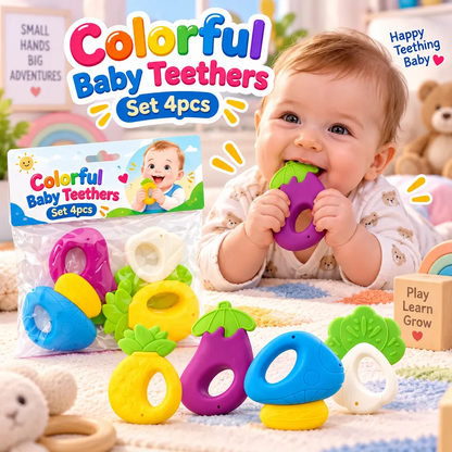Colorful 4-Piece Set of Baby Teethers (YS466-5)