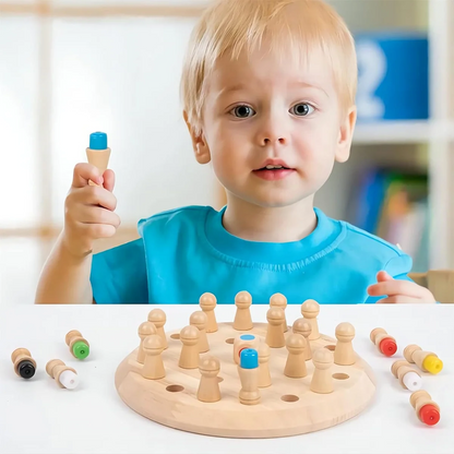 Wooden Memory Chess Matching Game (2025-42)