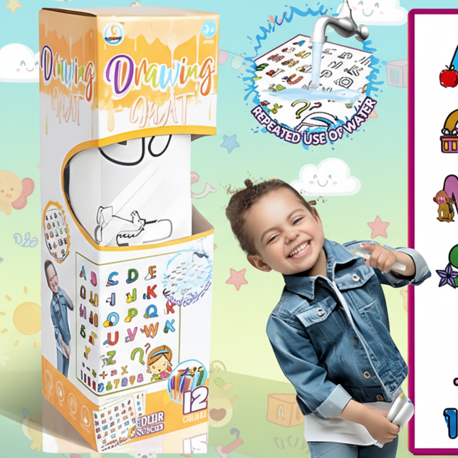 DIY Reusable Drawing Mat For Kids