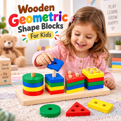 Geometric Shapes Sorter Educational Learning Toy for Kids