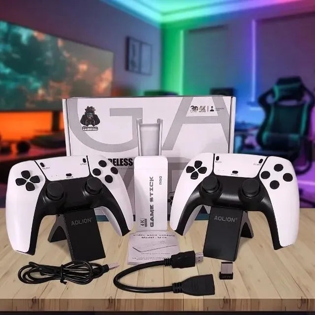 M15 4K Retro Game with Dual 2.4G Wireless Controllers