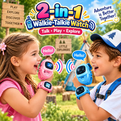 2-in-1 Digital & Smart Walkie-Talkie Watch for Kids