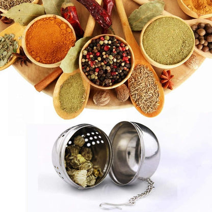 Stainless Steel Herbal Ball Spice Infuser Filter Diffuser Tea Strainer Coffee Teas Tools - Deliverrpk