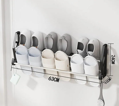 Wall Hanging Shoe Rack Space Saver Back Door Out of Sight Wall Shoe Rack Mounted Shoe Shelf Closet Shoe Organizer - Deliverrpk