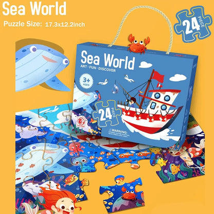Kids 24 Pcs Art Puzzle – Creative Learning Toy