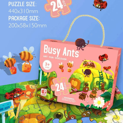 Kids 24 Pcs Art Puzzle – Creative Learning Toy