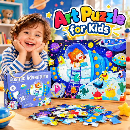 Kids 24 Pcs Art Puzzle – Creative Learning Toy