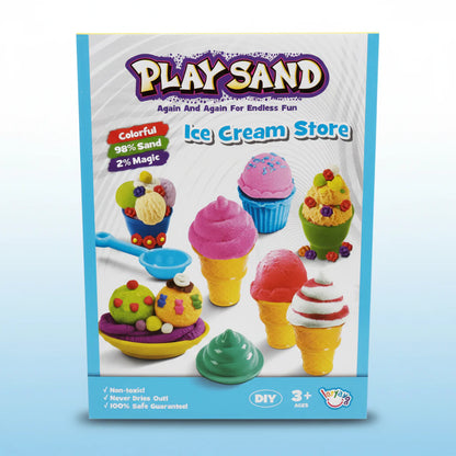Ice Cream Store Play Sand Playset for Kids