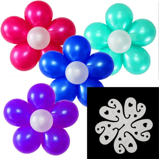 FLOWER SHAPE BALLOON CLIPS - 10PCS FOR BIRTHDAY PARTY DECORATION - Deliverrpk