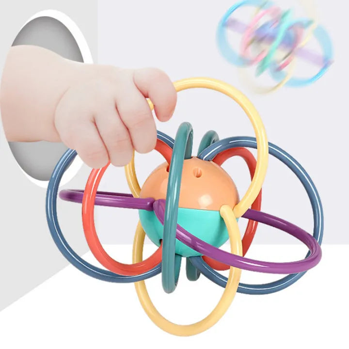 Activity Baby Teething Ring Rattle Toy