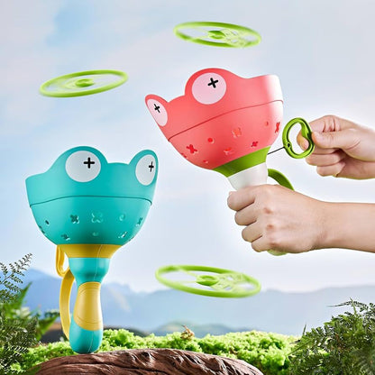 Flying Disc Launcher Game – 2 Player Catch Toy - Toynix