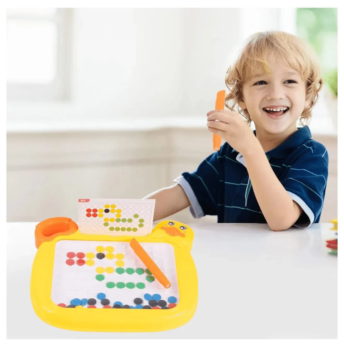Duck Magnetic Bead Drawing Board for Kids (2337) (2)