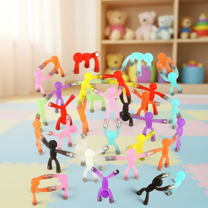 Mini Man Fridge Magnets For Kids (6 Pcs | 2026-8)