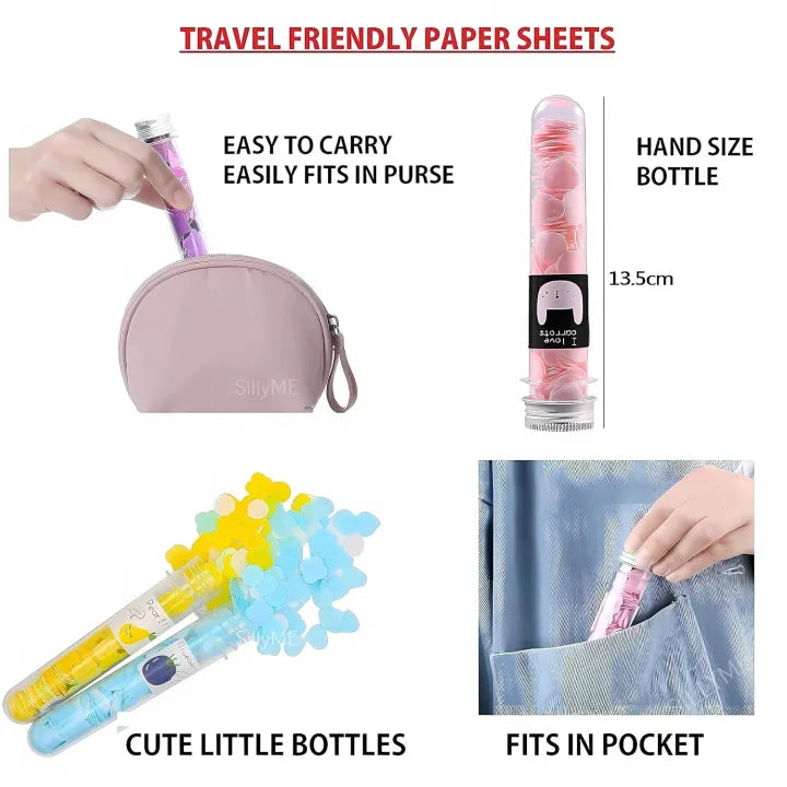 Portable paper soap sheets for travel hand wash in Pakistan