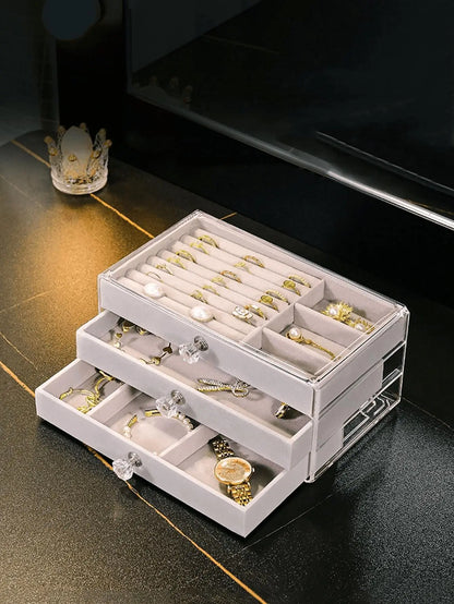 3 Drawer Jewellery Storage Box - Deliverrpk