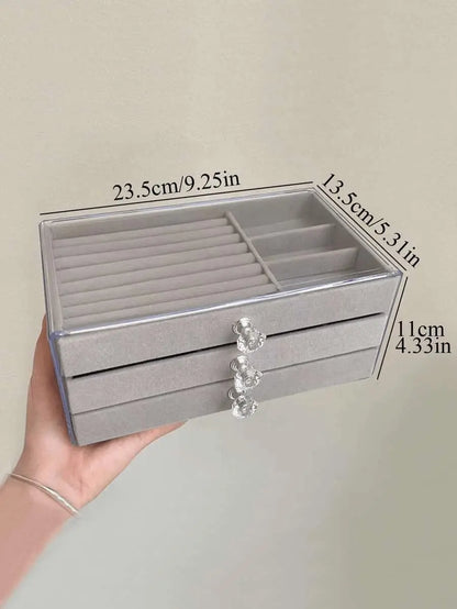 3 Drawer Jewellery Storage Box - Deliverrpk