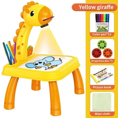 3 In 1 Kids Painting Drawing Activity Kit Projector Table - Deliverrpk