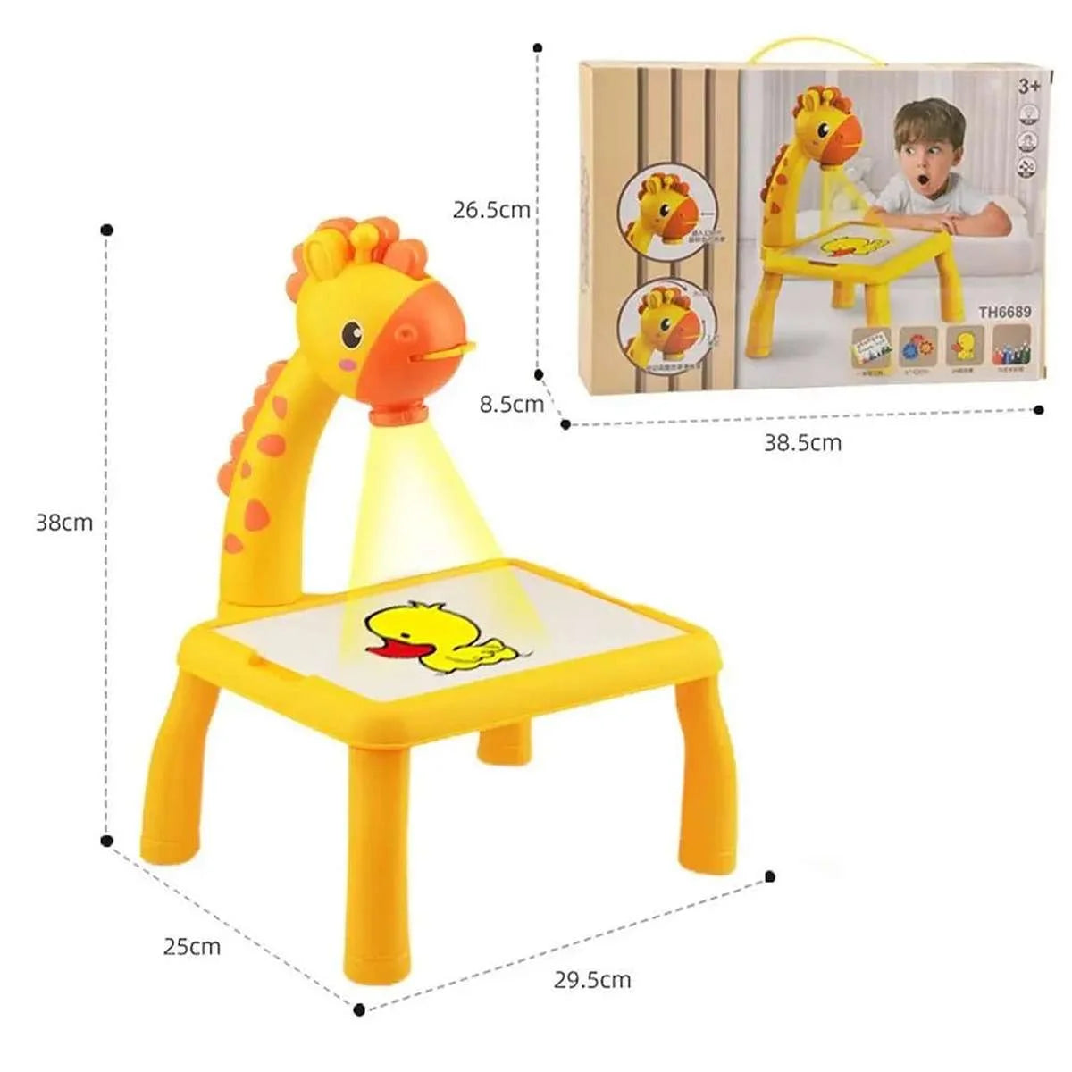 3 In 1 Kids Painting Drawing Activity Kit Projector Table - Deliverrpk