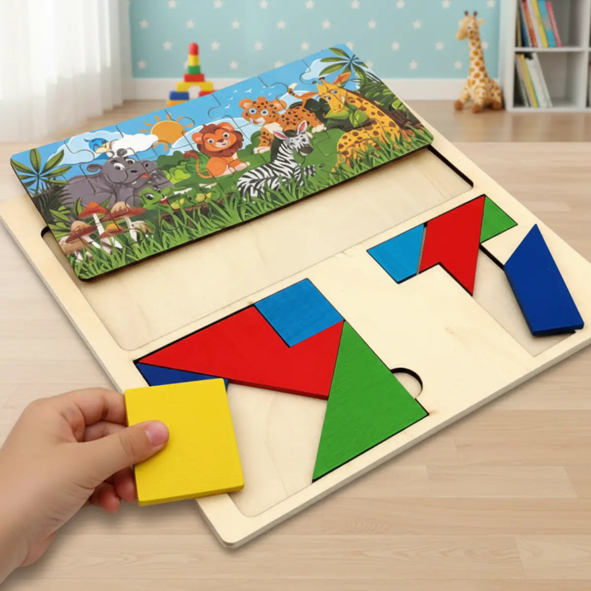 3 in 1 DIY Puzzle Board Game For Kids-Deliverrpk.