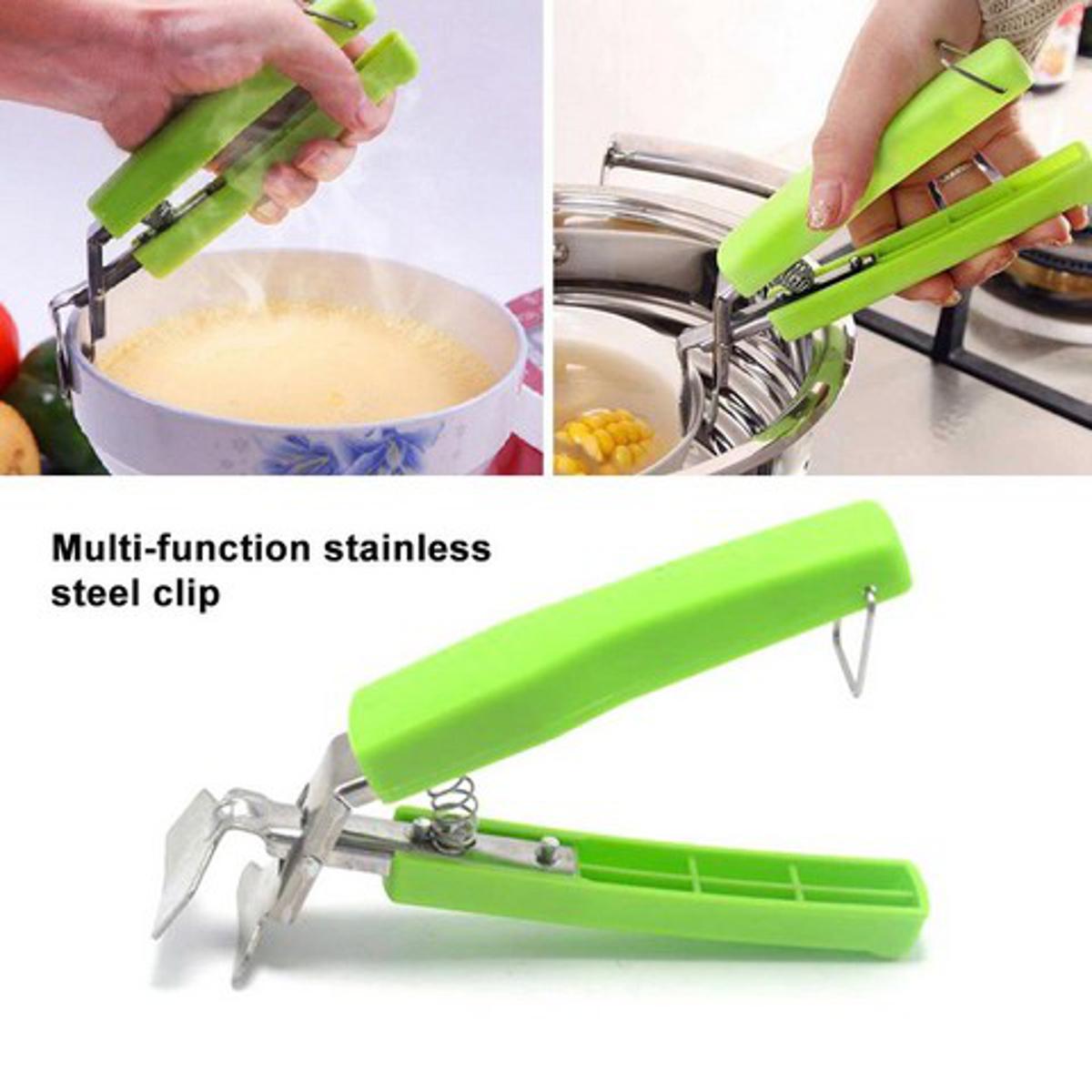 New Stainless Anti Scalding Steel Bowl Holder Clip Dish Clamp Pot Pan Gripper Anti-scraping Lifter Plate Tong Kitchen Tools - Deliverrpk