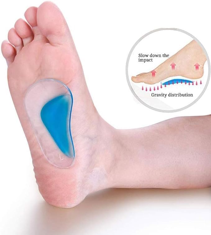 Dr. Foot Plantar Fasciitis Orthotic Insole Arch Support Silicone Insole Flat Foot Flatfoot Corrector Shoe Cushion Insert Gel orthopedic pad Deliverrpk