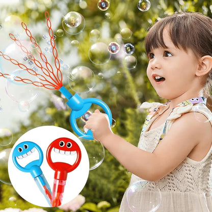 32 Hole Smiling Face Bubble Stick for Kids Bubble Making Toy