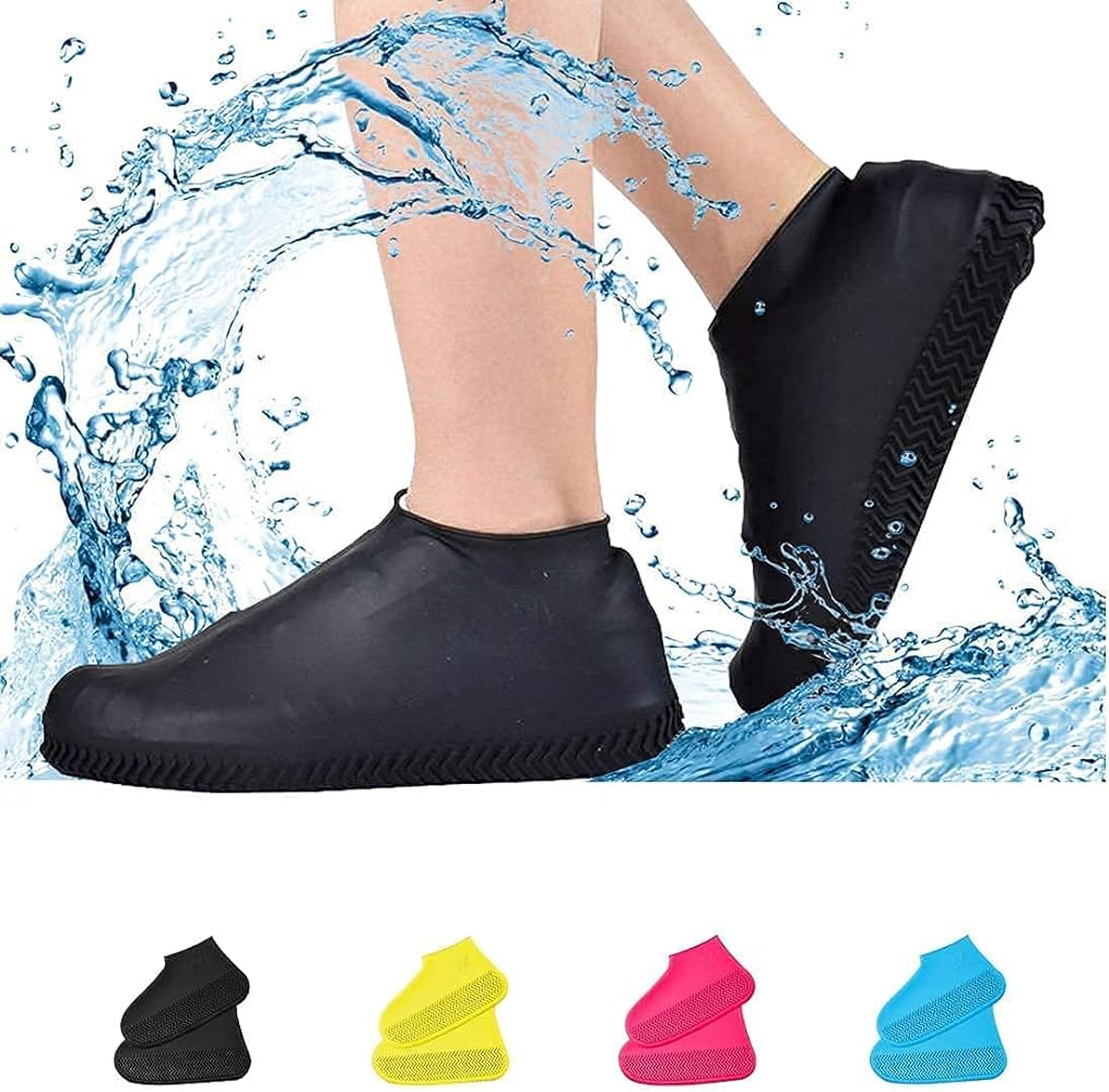 Shoe Cover Silicon Gel Waterproof Rain Shoes Covers Reusable Rubber Elasticity Overshoes Anti-slip for Boots Protector - Deliverrpk
