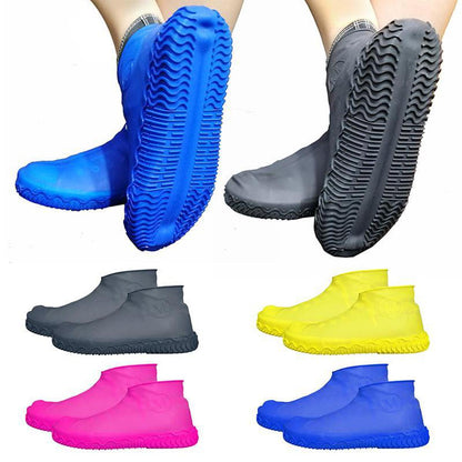 Shoe Cover Silicon Gel Waterproof Rain Shoes Covers Reusable Rubber Elasticity Overshoes Anti-slip for Boots Protector - Deliverrpk