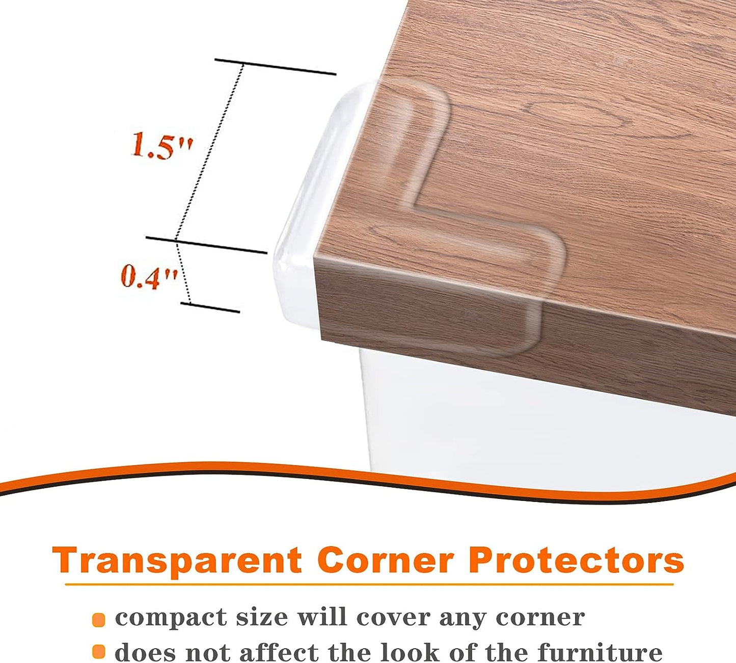 Baby Transparent Safety Corner Protector Table Desk Corner Edge Protection - Deliverrpk