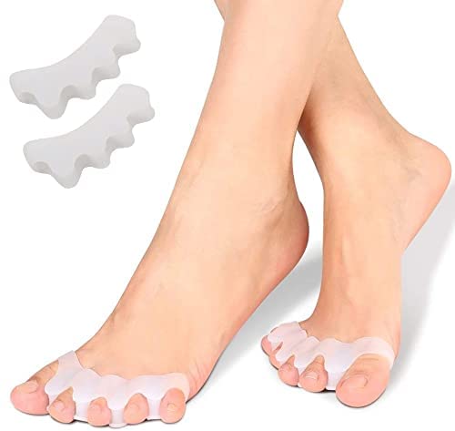 1 Pair Bangnistep GEL Toe Nail Separator Corrector Foot Care Products Toes Silicone Toe Separators Protector Deliverrpk
