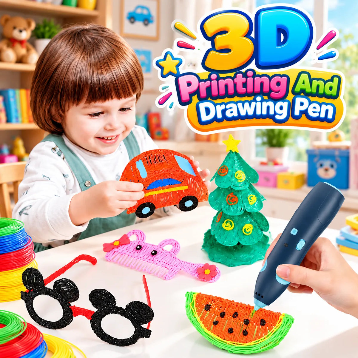3D Pen Printing And Drawing Pen For Kids