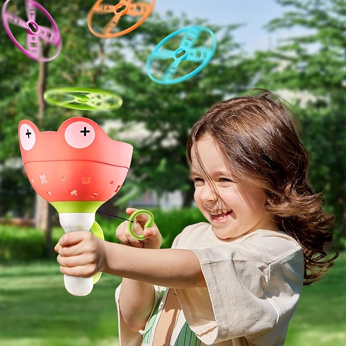 Flying Disc Launcher Game – 2 Player Catch Toy - Toynix
