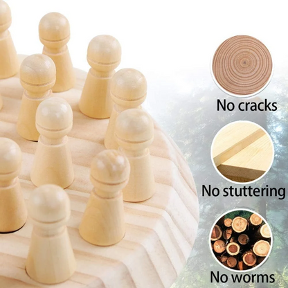 Wooden Memory Chess Matching Game (2025-42)