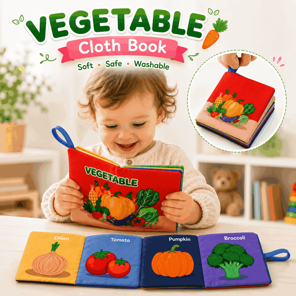 3D Early Education Cloth Book For Kids