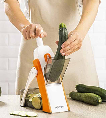 Brava Spring Slicer Vegetable Cutter Multifunctional high quality Vegetable Fruits Cutter -Vegetable Cutter and Slicer -Vegetable Slicer Cutter 5 in 1 Vegetable Peeler Cucumber Carrot Potato Slicer Peeler Grater - Deliverrpk