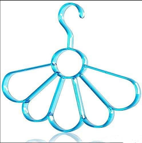 Flower Scarf Belt Hanger Multi-Function Plastic Scarf Hanger 5 Holes Hanging Towel Scarf Tie Necklace Jewelry Saving Space Hangers 1 PC - Deliverrpk