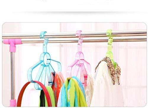 Flower Scarf Belt Hanger Multi-Function Plastic Scarf Hanger 5 Holes Hanging Towel Scarf Tie Necklace Jewelry Saving Space Hangers 1 PC - Deliverrpk