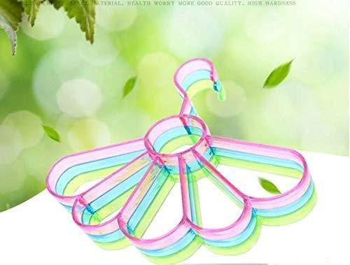 Flower Scarf Belt Hanger Multi-Function Plastic Scarf Hanger 5 Holes Hanging Towel Scarf Tie Necklace Jewelry Saving Space Hangers 1 PC - Deliverrpk