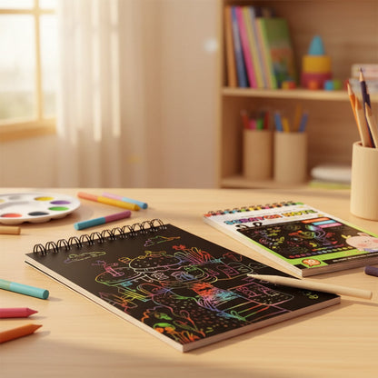 Magic Scratch Art Notebook Set for Kids (E-0014)