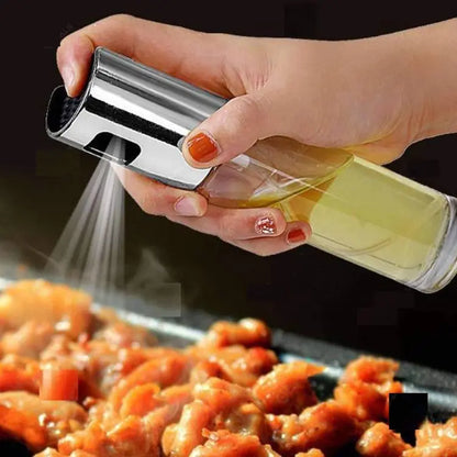 Glass Oil Spray Bottle Pump for Oil-Control Kitchen Olive Oil-Sprayer Pot Bottle Dispenser Gadget Cooking Tools For BBQ, Baking, Frying, Salad - Deliverrpk