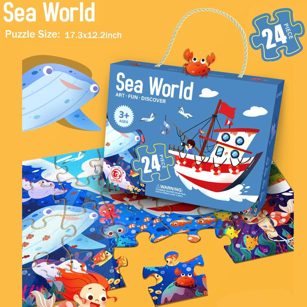 24 Pcs Art Puzzle for Kids (Random | 8862)