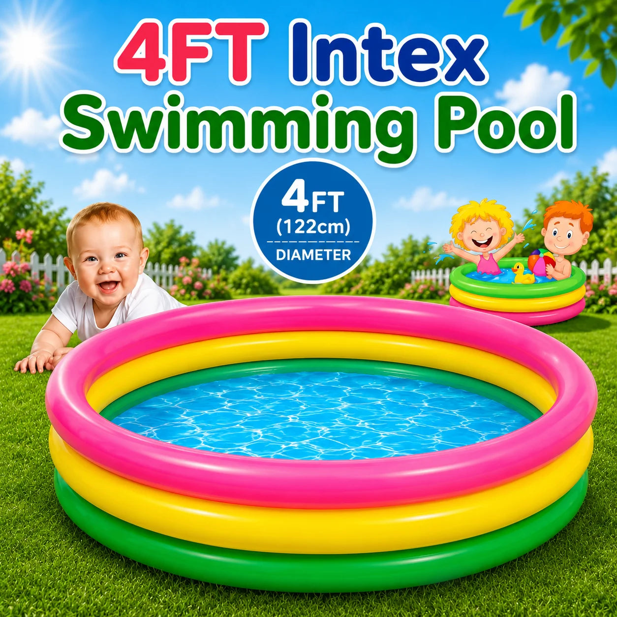 Intex inflatable round pool 